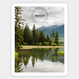 Traveler- Mountain edition Sticker